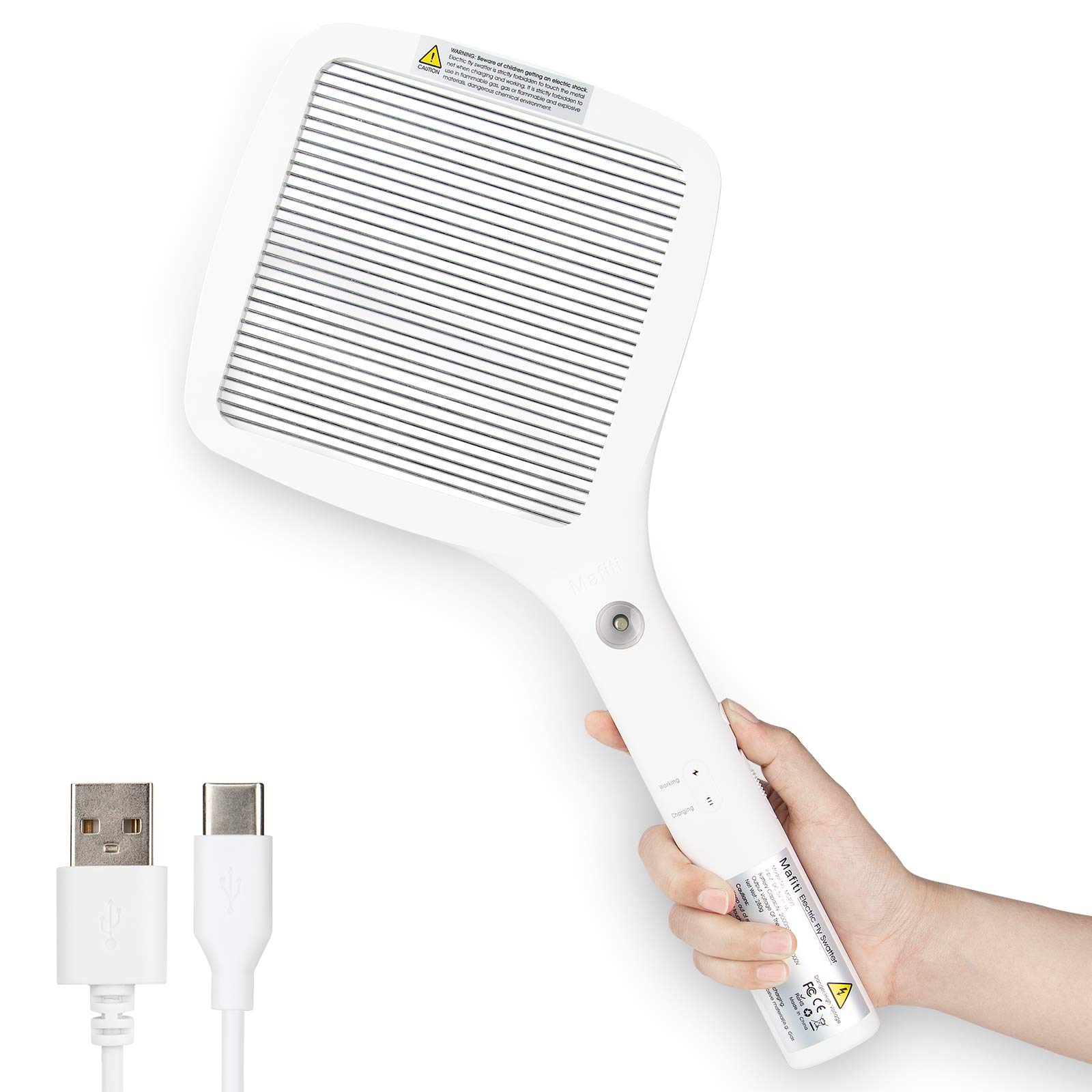 Power Quality Tools - Mafiti Swatter potente USB ricaricabile Fly