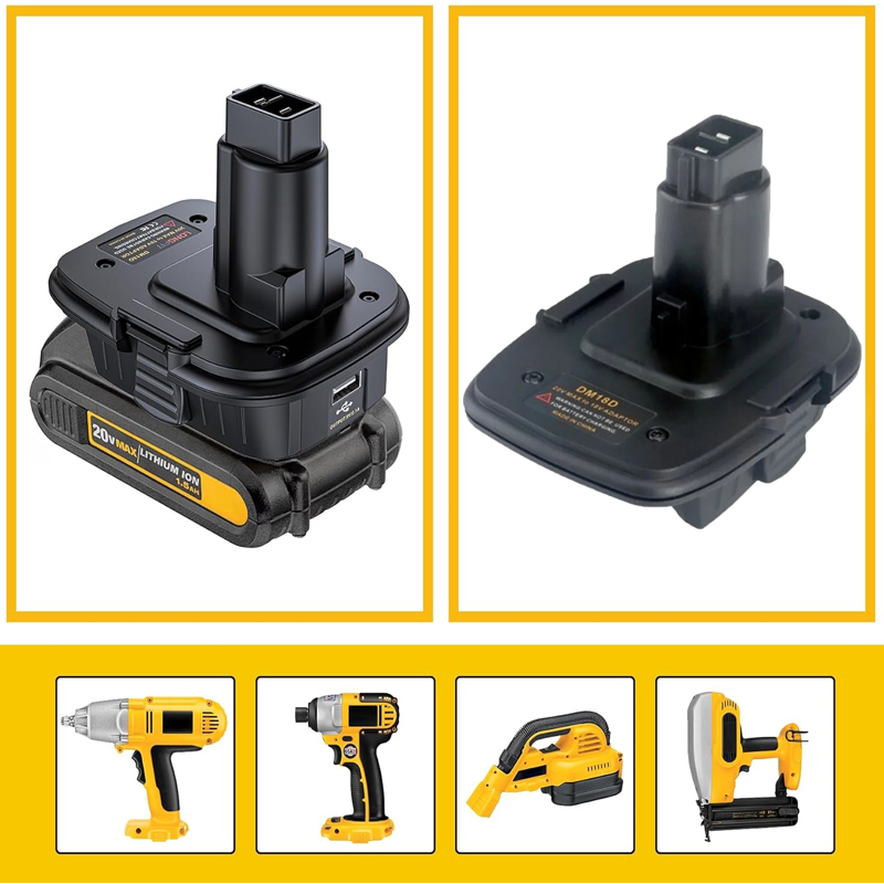 Power Tools Milwaukee - Adattatore DM18D compatibile per utensili elettrici