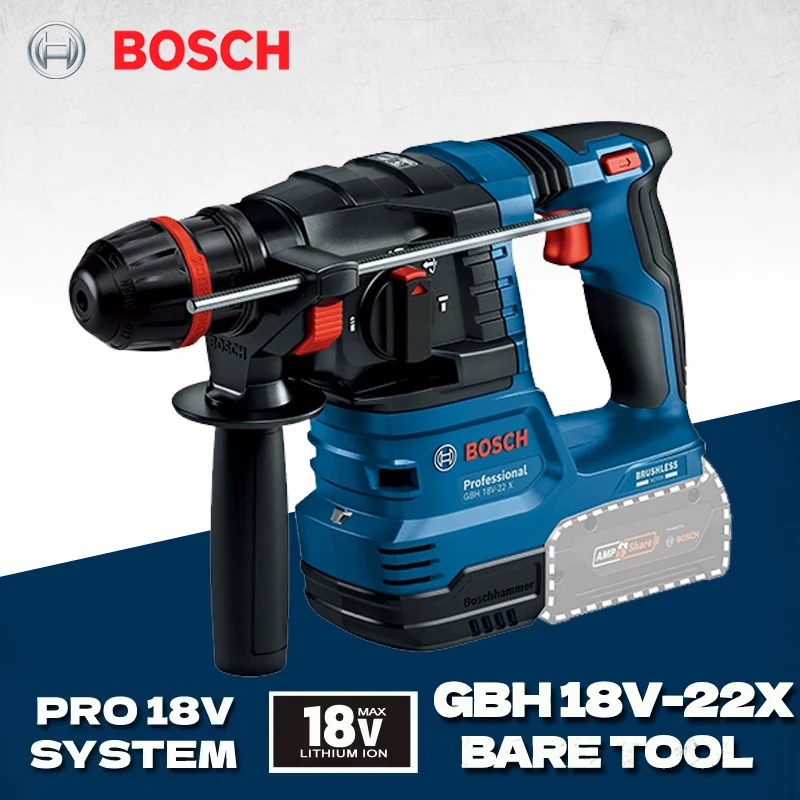 BOSCH GBH18V-22X Trapano Tasse - Hammer Drill Sds recensione e prezzo
