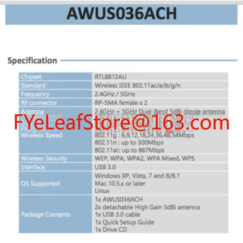 ALFA AWUS036ACH RTL8812AU Mac  - Power Tools For Linux recensione e prezzo